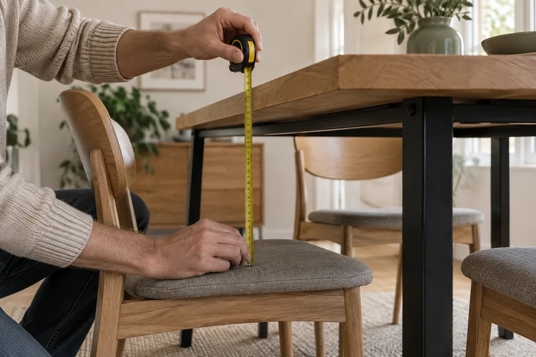 Altura de la mesa de comedor: cómo elegir las patas