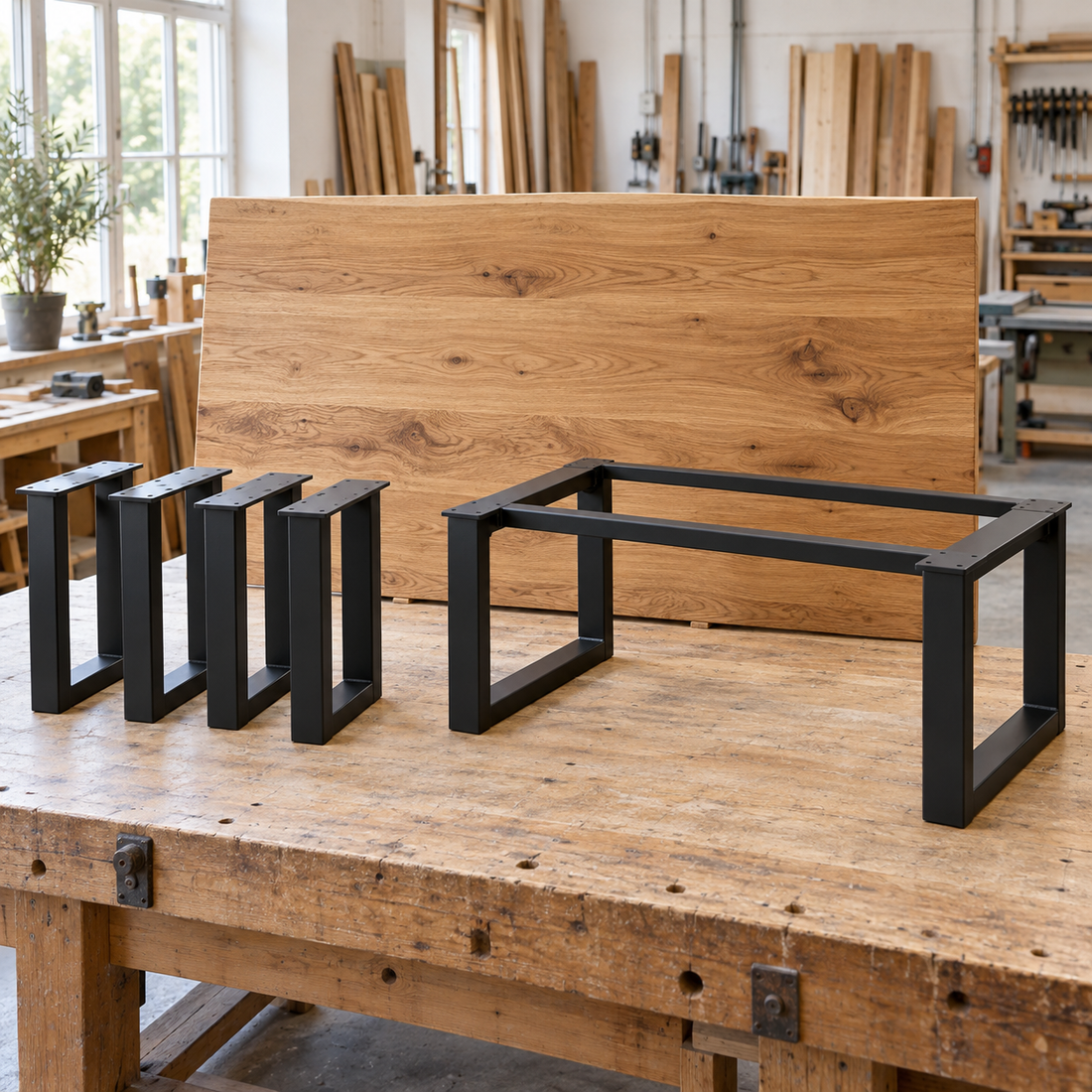 Patas o estructura completa para mesa: ¿qué elegir?