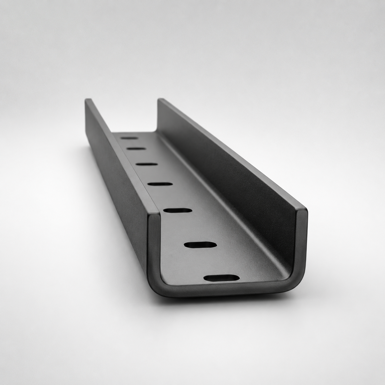 Refuerzos para tablero – perfil en U negro (set 3 uds)