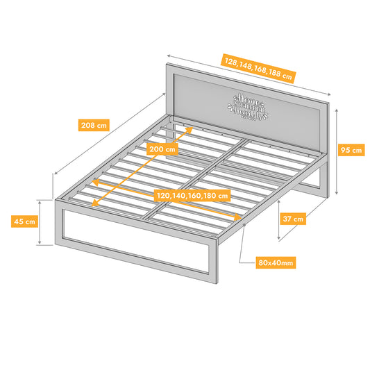 Cama metálica Ryka Standard M14
