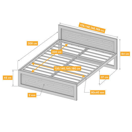 Cama metálica Ryka Perfor M6