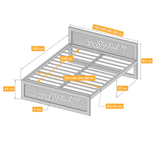 Cama metálica Ryka Perfor M13