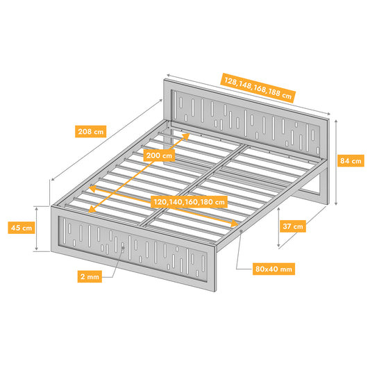 Cama metálica Ryka Perfor M5