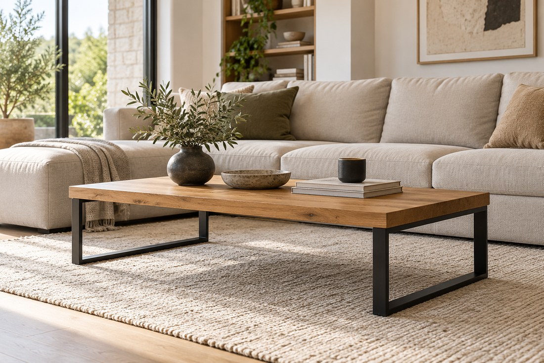 Altura de la mesa de centro: elegir patas según el sofá