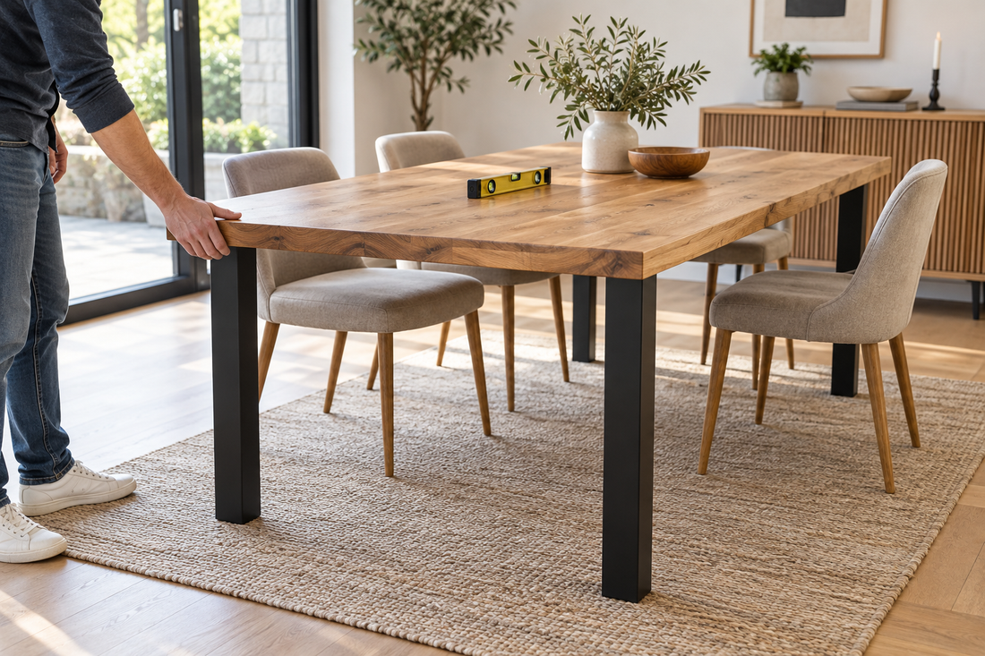 ¿Por qué se mueve la mesa? Diagnóstico antes de cambiar las patas