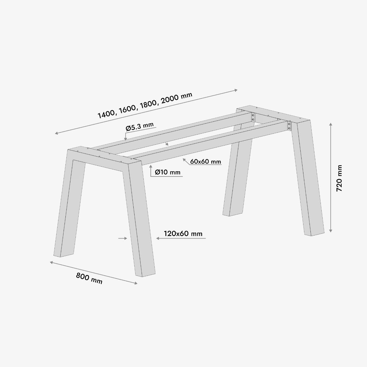 Patas para mesa Thusia Extreme