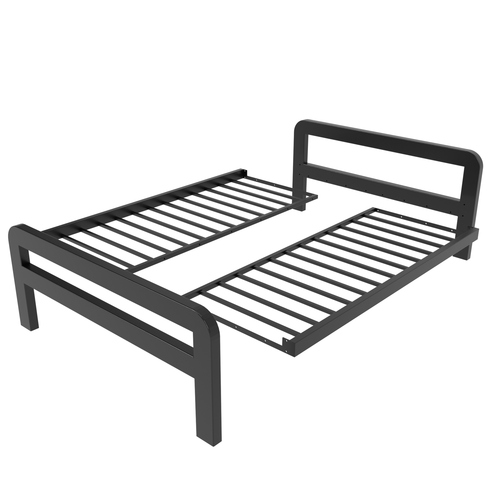 Cama metálica Ryka Round abierta (perfil 120 x 60 mm)