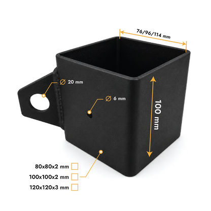 Conector para poste con anilla