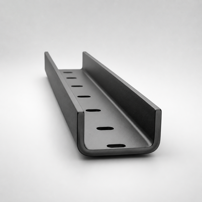 Refuerzos para tablero – perfil en U negro (set 3 uds)
