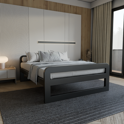 Cama metálica Ryka Round cerrada (perfil 120 x 160 mm)