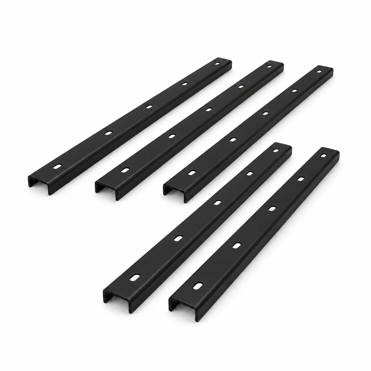 Refuerzos para tablero – perfil en U negro (set 3 uds)