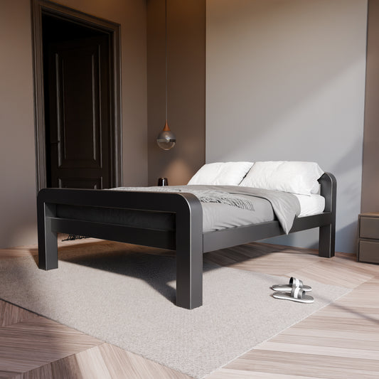 Cama metálica Ryka Round abierta (perfil 120 x 120 mm)