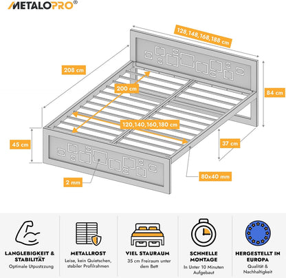 Cama metálica Ryka Perfor M12
