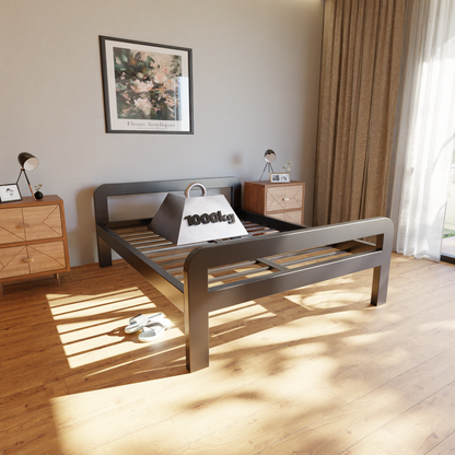 Cama metálica Ryka Round abierta (perfil 120 x 60 mm)