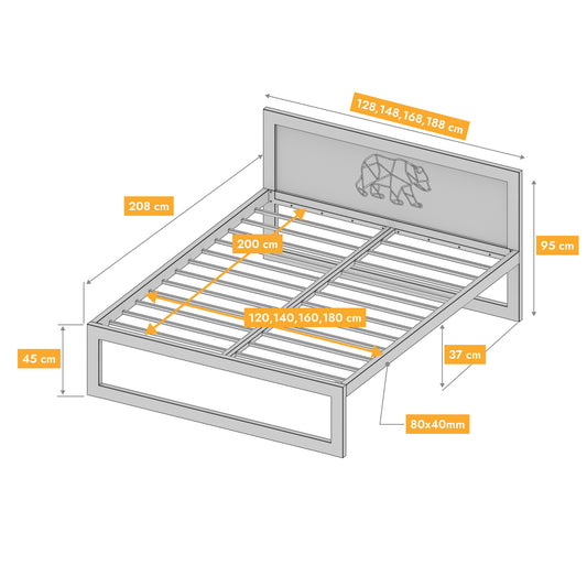 Cama metálica Ryka Standard M7