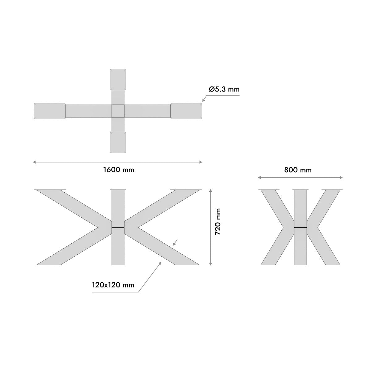 Patas para mesa Acamar Extreme