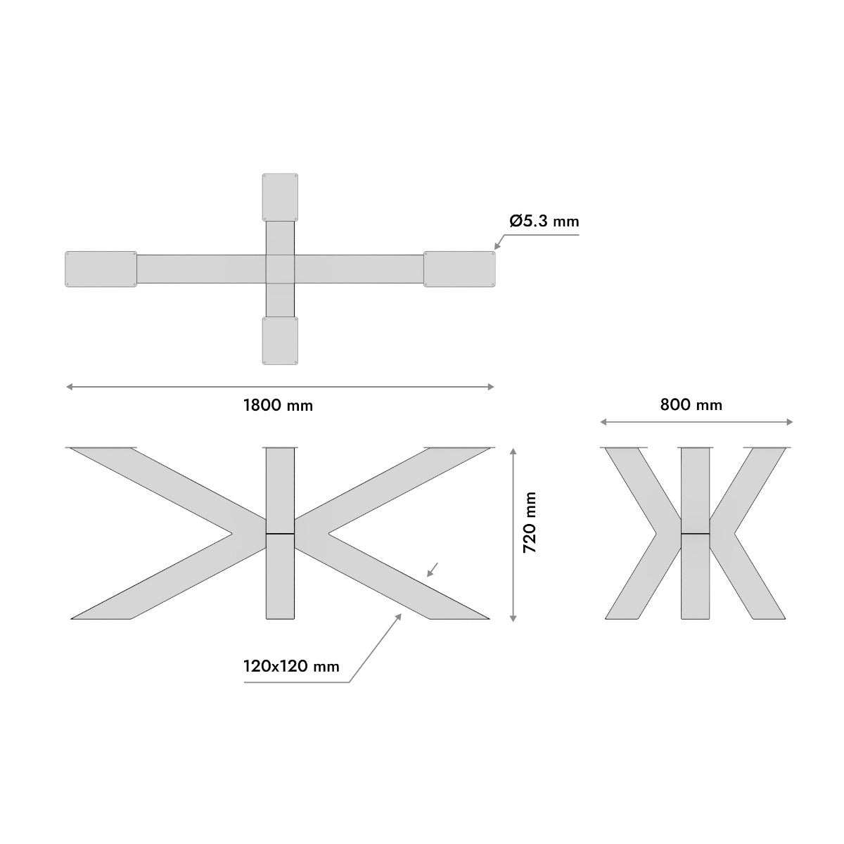 Patas para mesa Acamar Extreme
