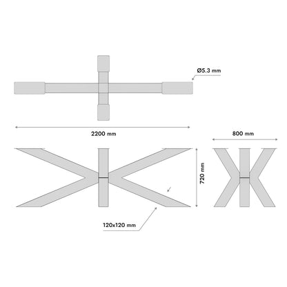 Patas para mesa Acamar Extreme
