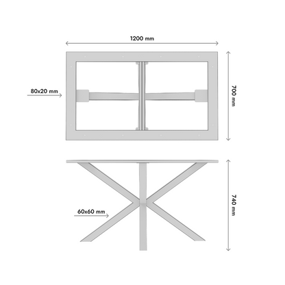 Patas para mesa Acamar Frame