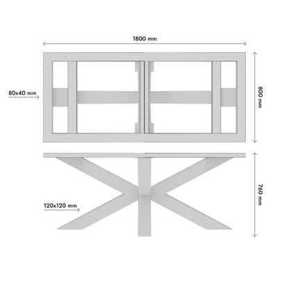 Patas para mesa Acamar Frame Extreme