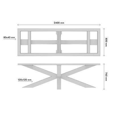 Patas para mesa Acamar Frame Extreme