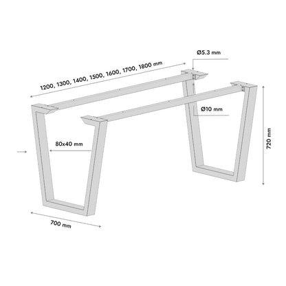 Patas para mesa Atria Epox