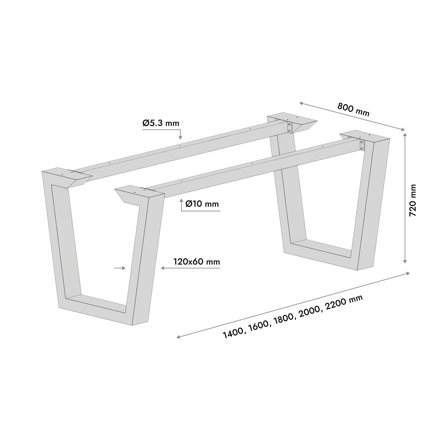 Patas para mesa Atria Epox Extreme