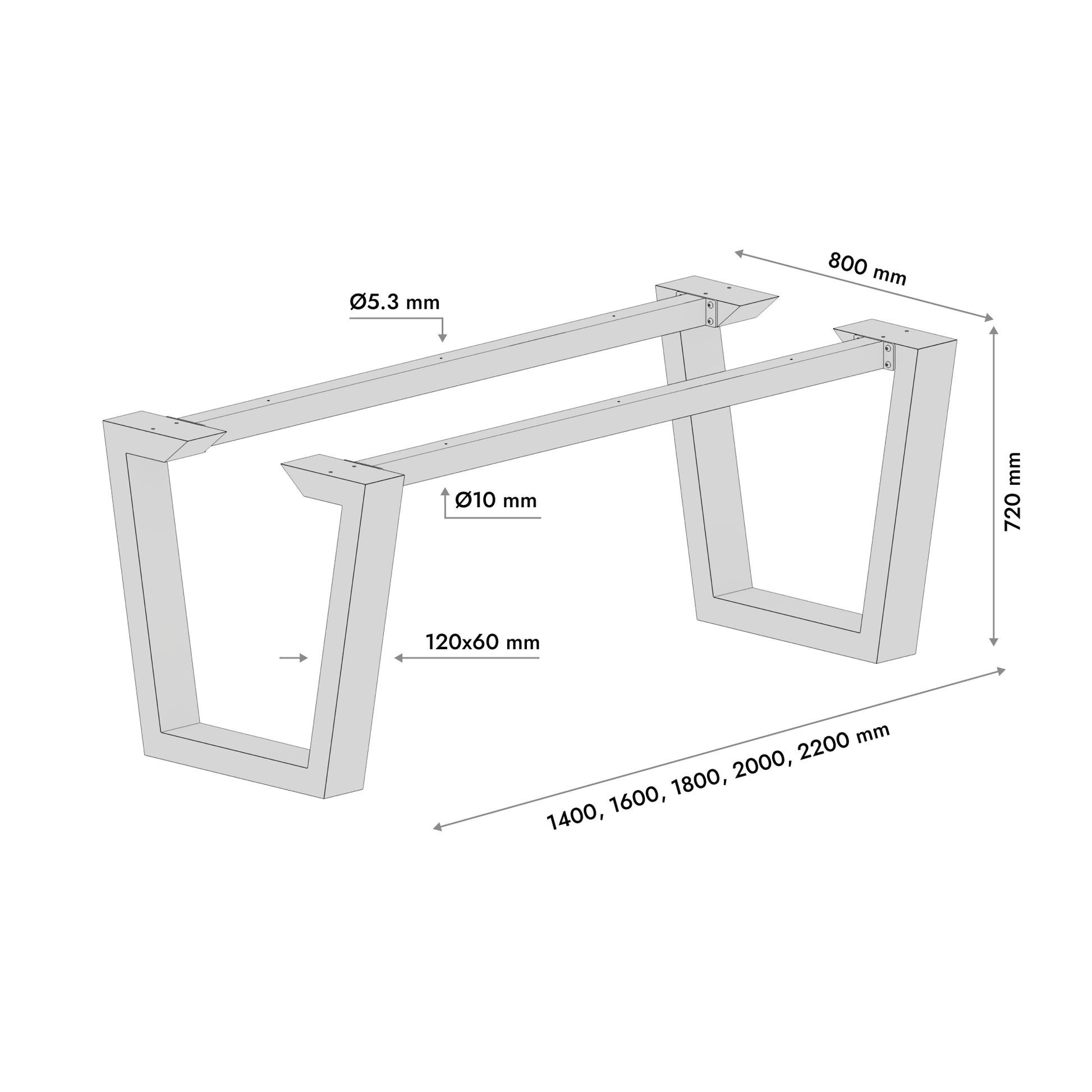 Patas para mesa Atria Epox Extreme