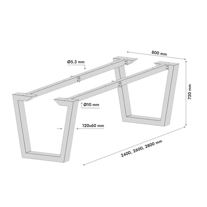 Patas para mesa Atria Epox Extreme