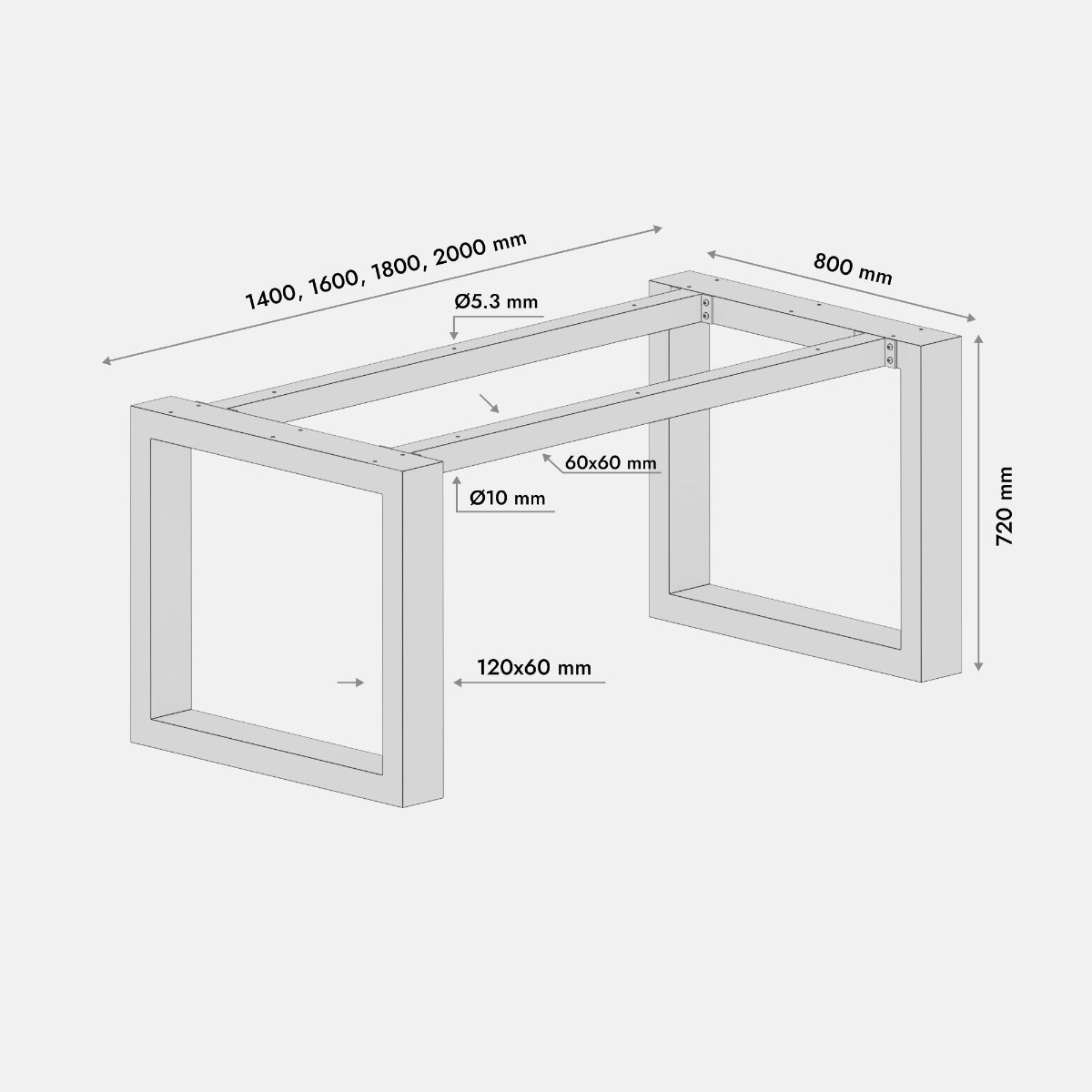 Patas para mesa Eta Extreme