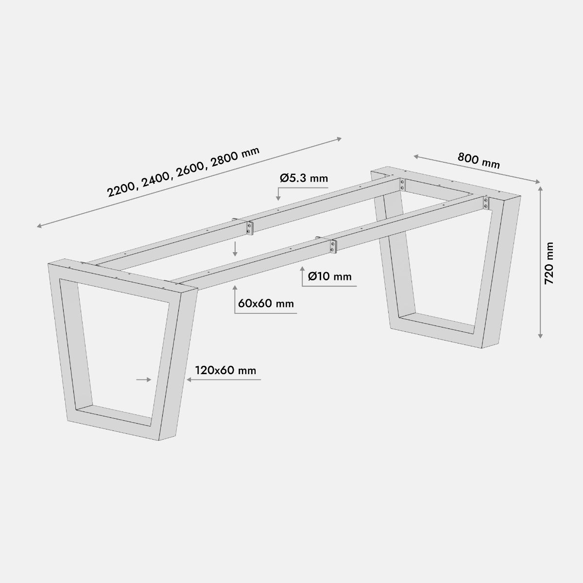 Patas para mesa Atria Extreme
