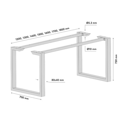 Patas para mesa Eta Epox