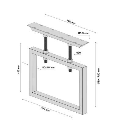 Patas para mesa Eta Screw