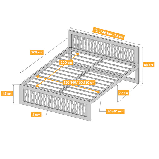 Cama metálica Ryka Perfor M10