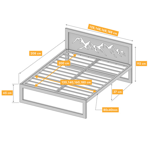 Cama metálica Ryka Standard M1