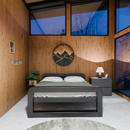 Cama metálica Ryka Round cerrada (perfil 120 x 120 mm)
