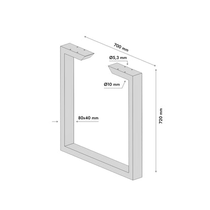 Patas para mesa Eta Epox Lite