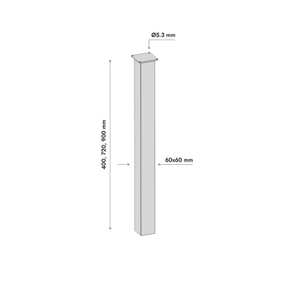 Patas para mesa Melmak Flat