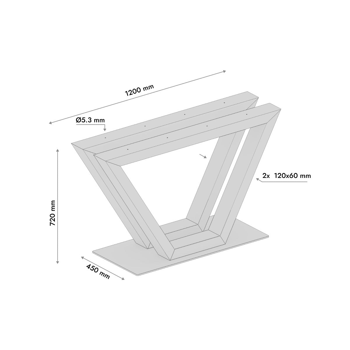 Patas para mesa Mintaka