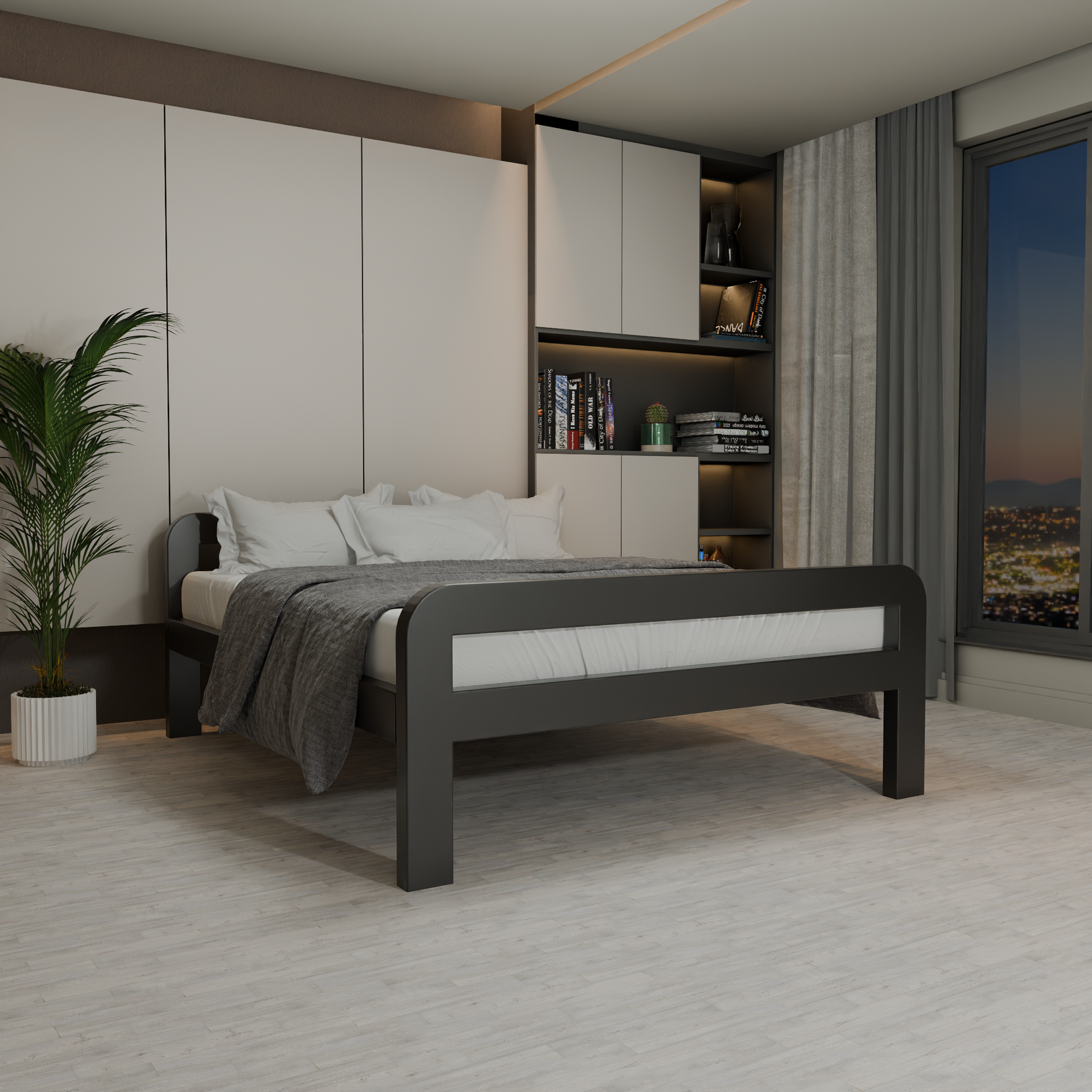 Cama metálica Ryka Round abierta (perfil 120 x 60 mm)