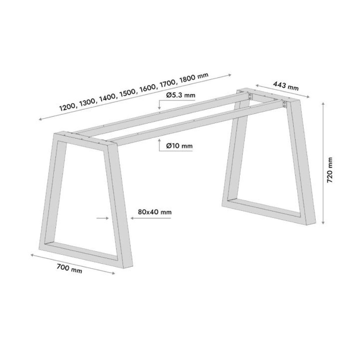 Patas para mesa Nemesis