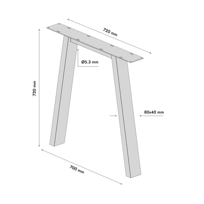 Patas para mesa Thusia Lite