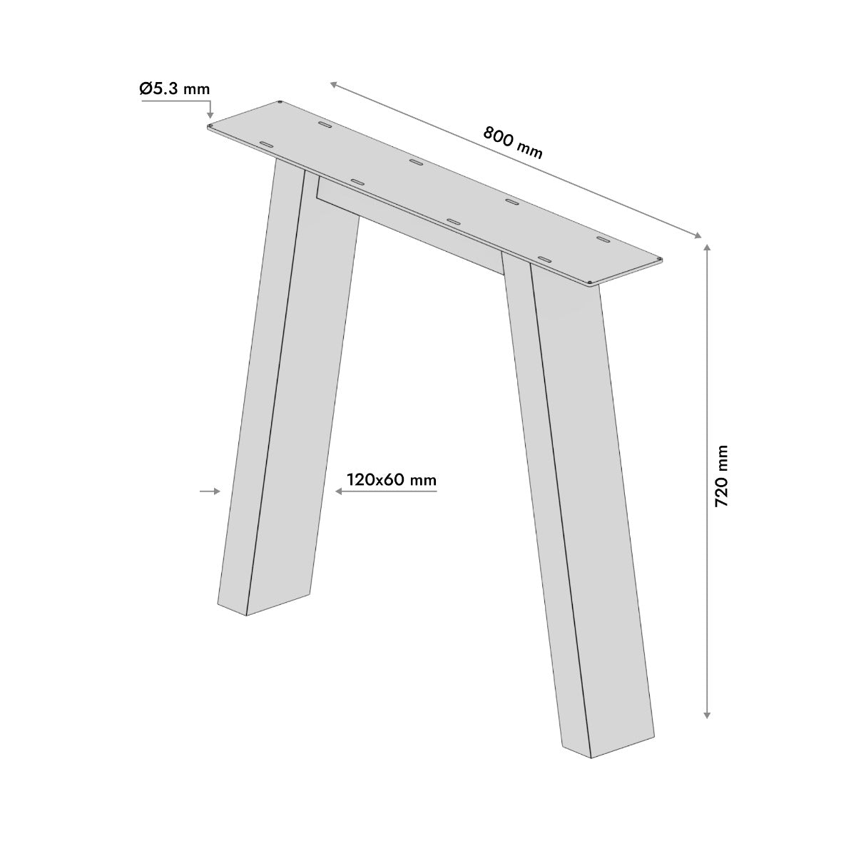 Patas para mesa Thusia Lite Extreme