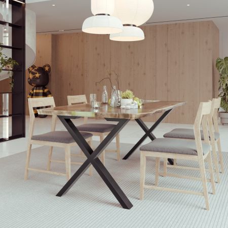 Pata de Mesa Metálica Belaga Epox Lite