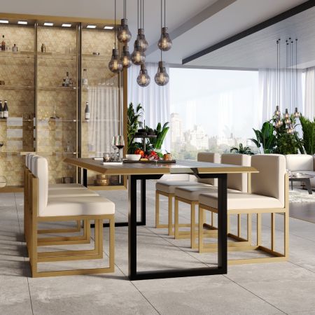 Pata de Mesa Metálica Eta Epox