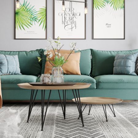 Pata de Mesa Metálica Hairpine Roxor Small