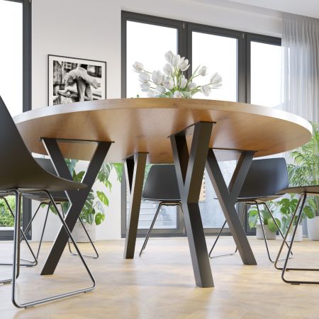 Pata de Mesa Metálica Lucida