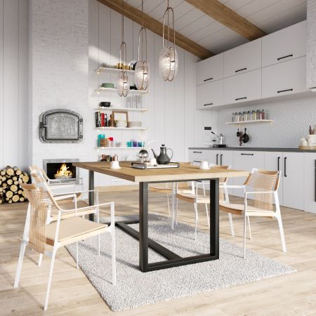 Pata de Mesa Metálica Porto