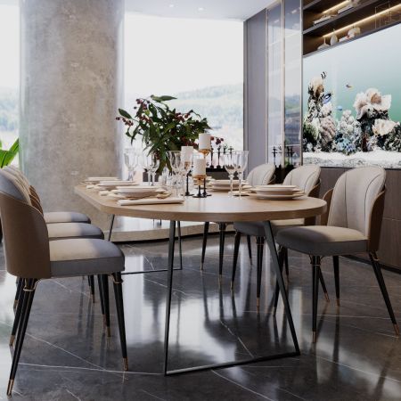 Pata de Mesa Metálica Quebec